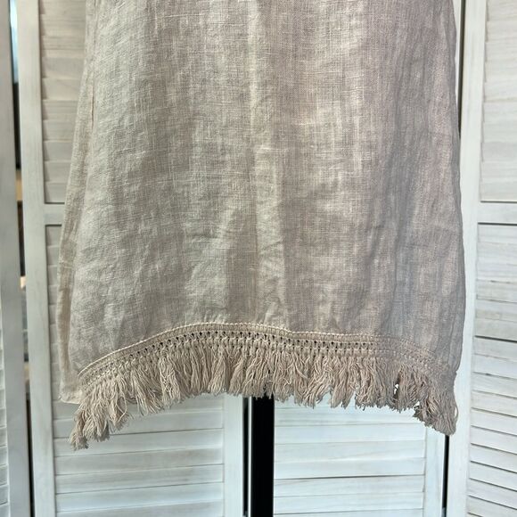 3/$25 Valentina Naldi Linen Sleeveless Tank Top Small - Picture 3 of 9